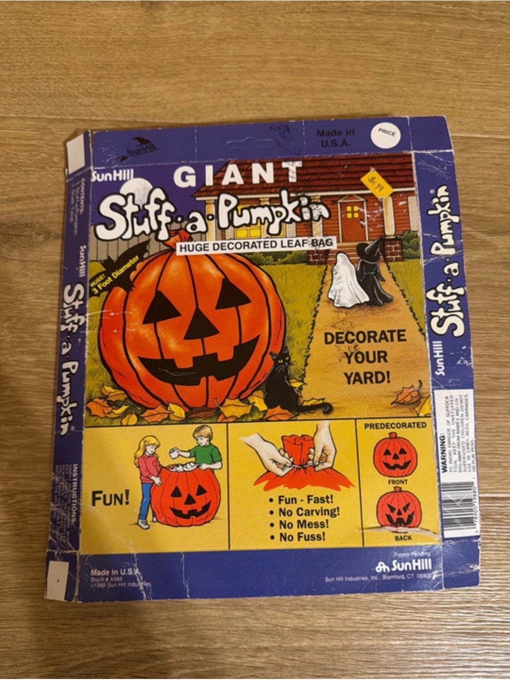 Sunhill Orange Giant Stuff-a-Pumpkin vintage